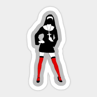 sexy nun halloween costume Sticker